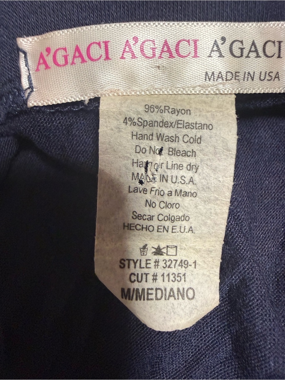 a'gaci Strapless Navy Blue Draped Knot Front Maxi Dress Size Medium - Picture 5 of 5